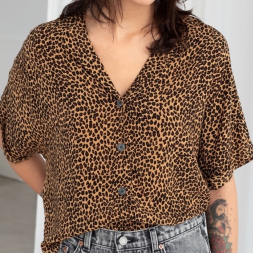 & Other Stories Leopard PrintTop